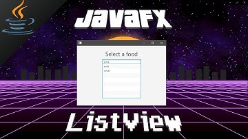 JavaFX ListView 🧾