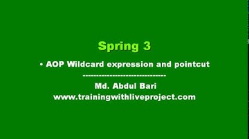 Spring AOP Class Lecture(Wildcard and Pointcut expression)- 03