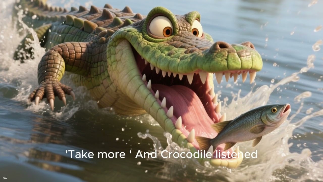 Why the Crocodile Lives in Water but Lays Eggs on Land | African Bedtime Story 🌙