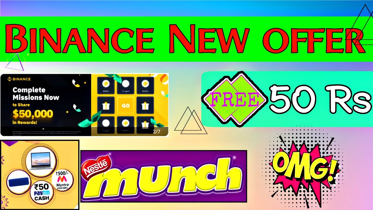 Munch maha prize offer | binance new offer today | munch lot number | paytm free 50 rs