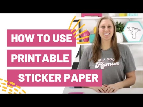 Video: Jak vložím papír s nálepkou Cricut do tiskárny?
