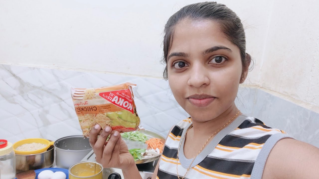 නූඩ්ල්ස් බත් එකක් හැදුවා...😋/spicy 🥵 noodles rice at Home/Instant