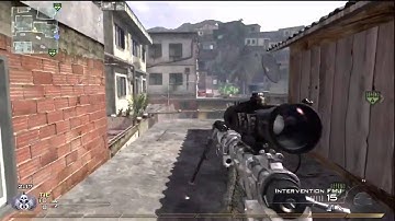 MW2 Insane 2 Piece Trickshot On Favela