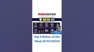 TOP 5 NICHES 🔥 Print on Demand Niche Research # 201 — (3/24/2024) #shorts