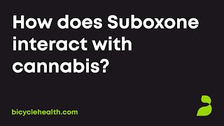 How does Suboxone interact with cannabis?