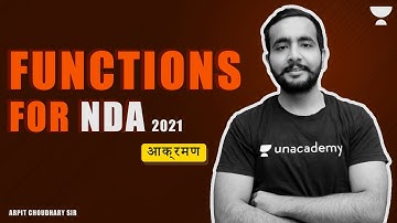 #NDA_2021| FUNCTIONS  | FULL MATHS COURSE | आक्रमण BATCH - BRAND NEW COURSE