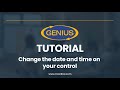 How to change the date and time in your Genius controls