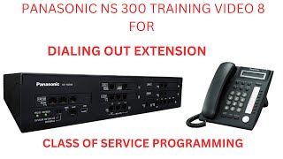 PANASONIC NS 300 TRAINING VIDEO 8  HOW TO BLOCK  EXTENSION DIALING FROM EXTENSION screenshot 2