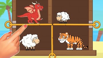 Save the sheep pull pin android, ios game | township save sheep game