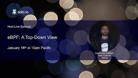 eBPF: A Top-Down View