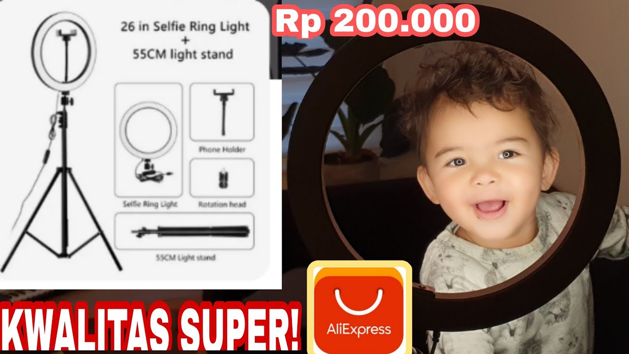 UNBOXING & REVIEW RING LIGHT WITH TRIPOD FROM ALIEXPRESS