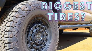 Biggest tires on a stock 4Runner or Tacoma