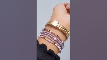 All time favourite bracelet stack #videos #trendingshorts #beadedjewelry #diy #videoediting