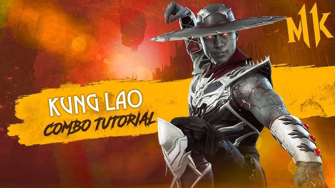 Mortal Kombat X - KUNG LAO TRUQUE DO CHAPEU - Tutorial Combo 41% usando 1  barra, meio da tela 