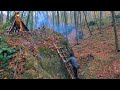 3 Days SOLO SURVIVAL CAMPING In RAIN - Building a Bushcraft Cliff SHELTER. MUSHROOM Cooking