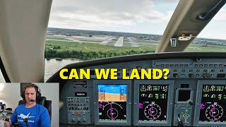 ATC LEAVES During Landing! Citation CJ4 in Microsoft Flight Simulator (VATSIM)