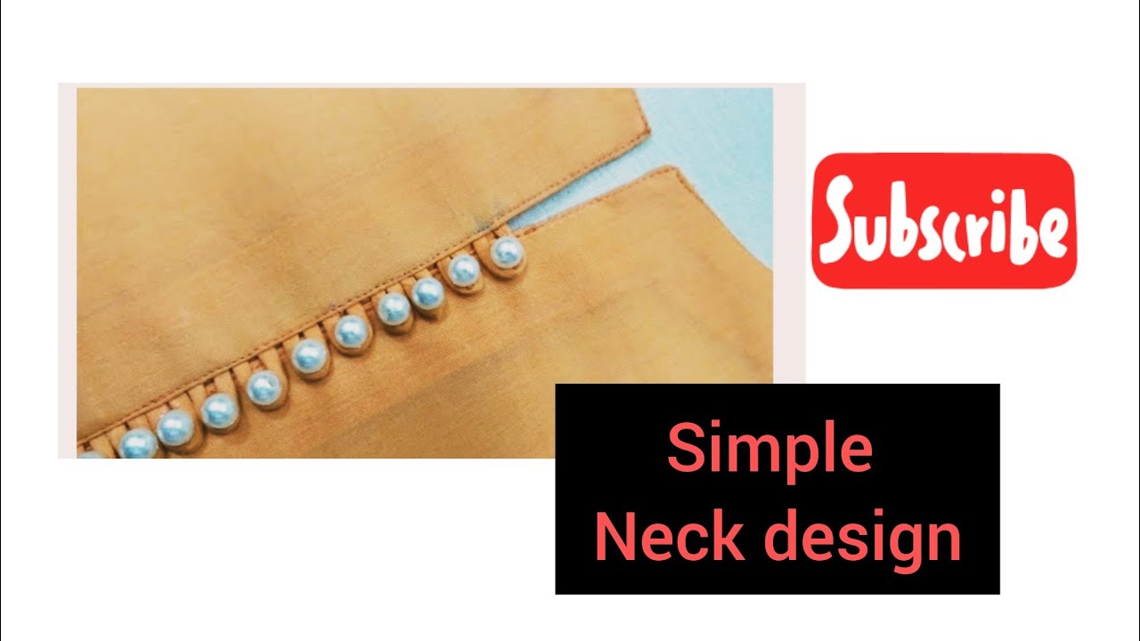 Simple Neck Fusing Design simple Neck design - YouTube