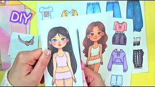 Bestie Paper Doll Dress-Up Book Printables