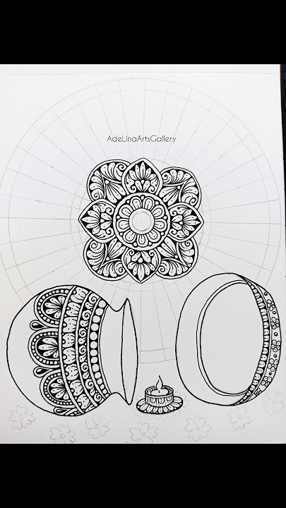 Simple Mini Mandala Art For Beginners ✨😍 #shorts #youtubeshorts #shortvideo #art