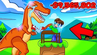 I Spent $9,365,802 To BEAT DINOSAUR BOSS in ARM WRESTLE SIMULATOR (roblox)