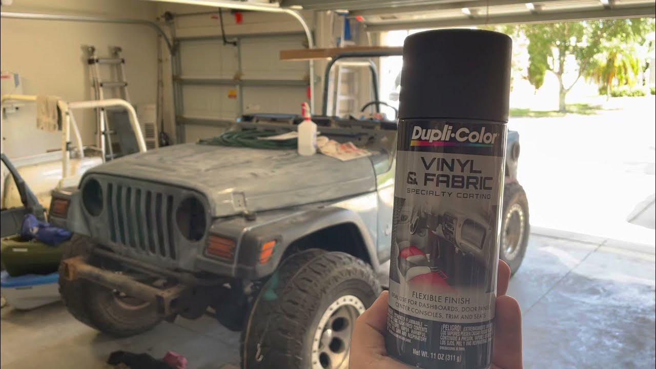 Jeep Wrangler TJ Duplicolor Vinyl & Fabric Spray Paint Dash Interior