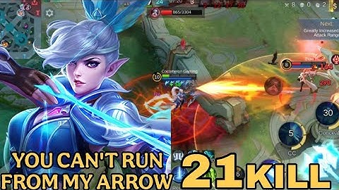 21 Kills + Epic Savage!! Miya Legendary Gold Laner!! - Build Top 1 Global Miya ~ MLBB