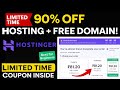 Hostinger Coupon Code 2025 | 100% Free Domain | Best Hostinger Promo Code for New Users