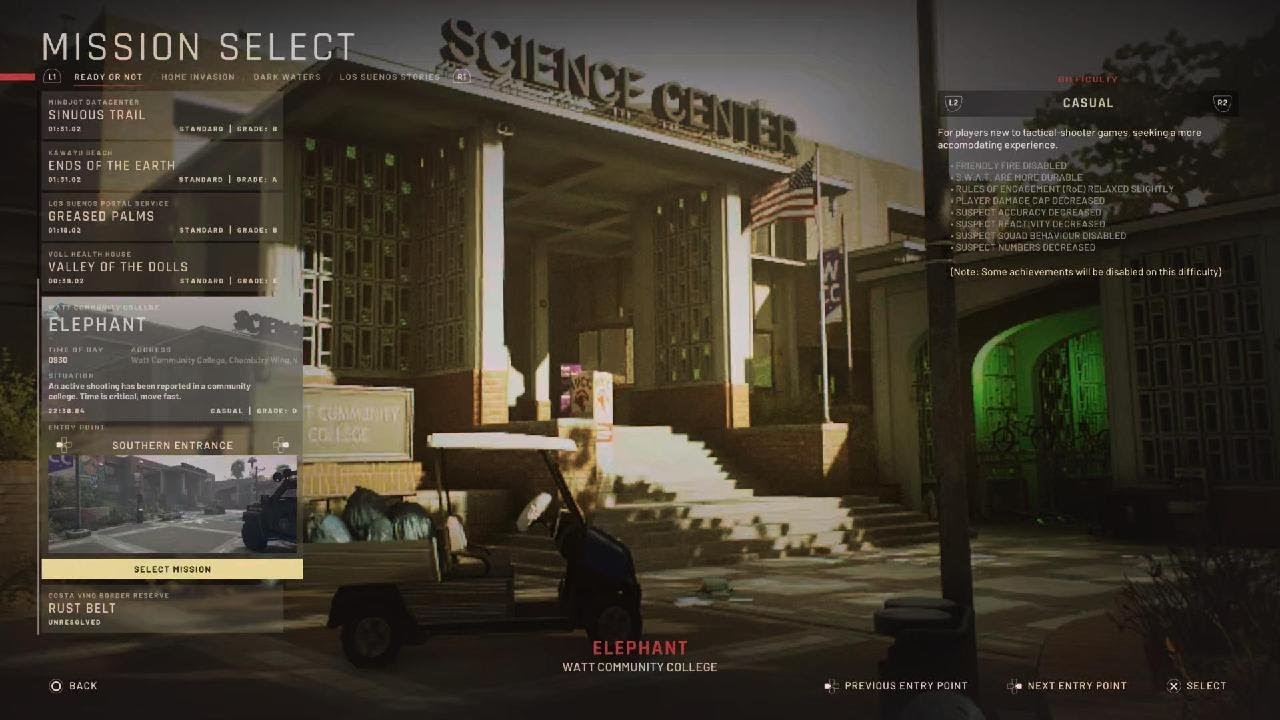 Ready Or Not PS5 4K HDR - Mission 11 - Elephant Walkthrough (Casual