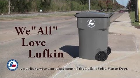 PSA Proper Trash & Recycling Placement