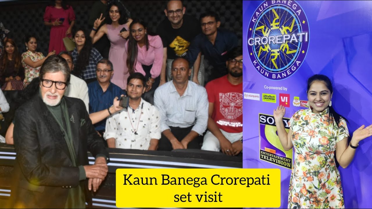 Kaun Banega Crorepati Set Visit | Photo session with BIG B | Uncut Vlog ...