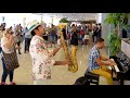 Dance monkey improvised at the airport  sax  piano