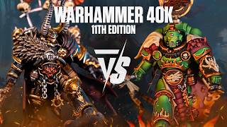 Chaos Space Marines Vs Space Marines 11th Edition Warhammer 40K Battle Report