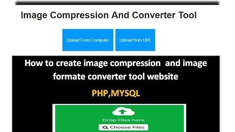 How to create image compression and fomate converter website
