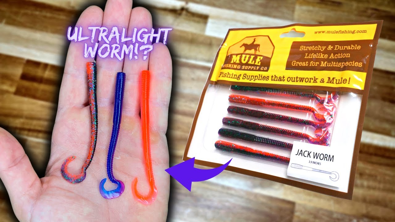 The BEST Ultralight Fishing Lure? Mule Fishing Jackworm! 