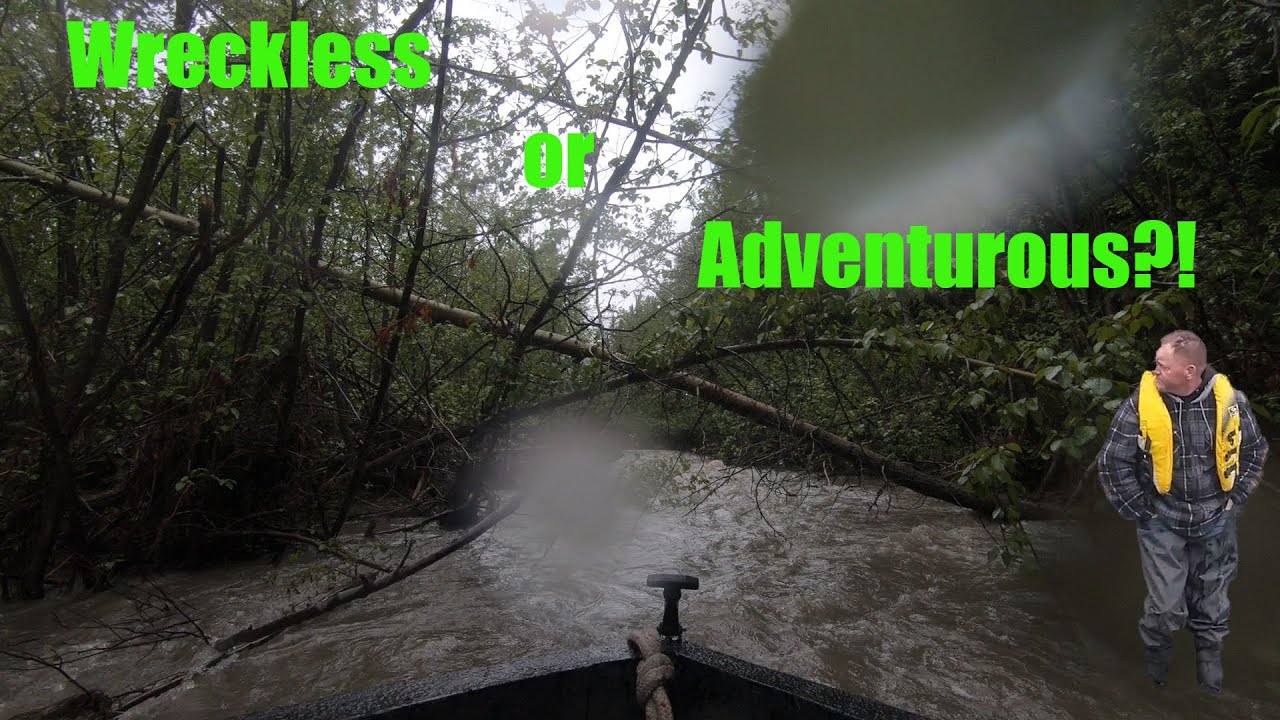 Whitewater Backchannel Full of Leaners and Boulders in our Home Built Jetstream Mini Jet Boat