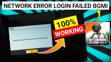 network error Login Failed Please Check Your Network Settings Bgmi || bgmi facebook login problem