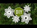 DIY EASY Macrame ❄️ Snowflake Ornament 🎄 2 Patterns For Beginners 🎄 Holiday Crafts