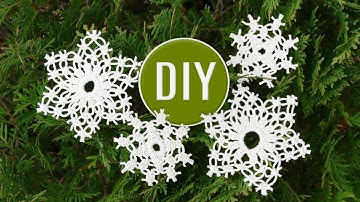 DIY EASY Macrame ❄️ Snowflake Ornament 🎄 2 Patterns For Beginners 🎄 Holiday Crafts