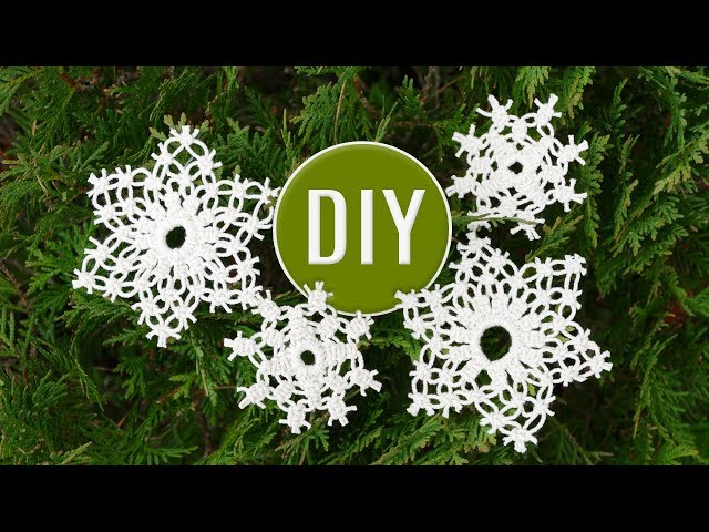 DIY EASY Macrame ❄️ Snowflake Ornament  2 Patterns For Beginners  Holiday Crafts