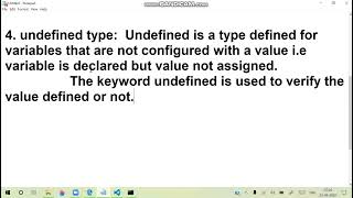 Typescript 21..Type script primitive types..number,boolean,string,undefined,null....
