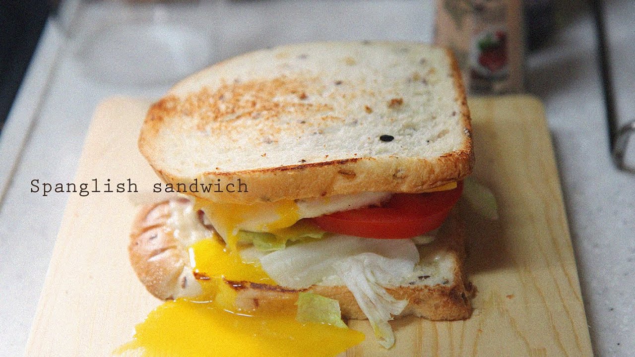 [SUB] 스팽글리쉬 샌드위치 만들기 :영화요리: How to make Spanglish sandwich - The World