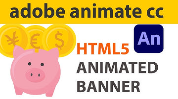 HTML5 ANIMATED BANNER TUTORIAL - ADOBE ANIMATE CC 2022 - FALL COINS ANIMATION