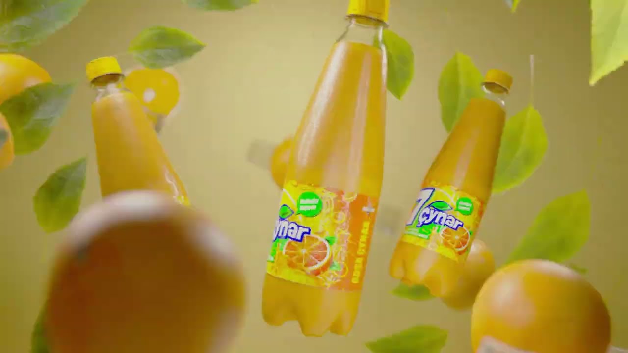 7Chynar Orange Flavored Soft Drink | Gosha Chynar Beverage Production | Refreshing Carbonated Drink