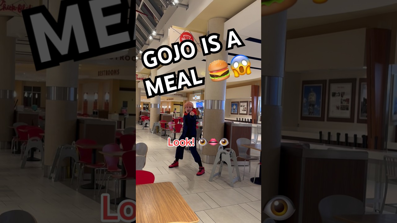 GOJO IS A MEAL?? 🍔😭 #anime #jujutsukaisen #itadori #nanami