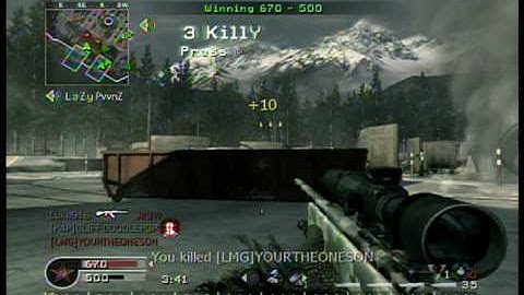Best Call of Duty 4 Sniper Kill EVER!