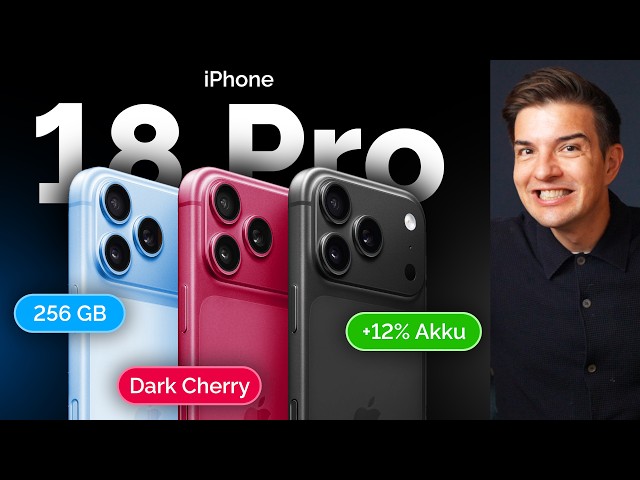 Akku & Farbe bestätigt?! iPhone 18 Pro (Max) wird Akku-Monster & iPhone Ultra mit Display-Leak!