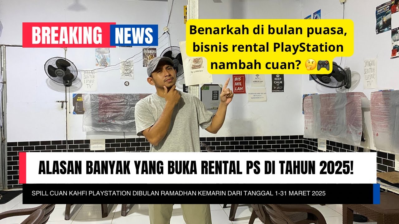 Keuntungan usaha rental PS saya dibulan puasa 2025| saya spill pembukuannya disini‼️