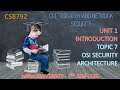 CS8792 OSI Security Architecture Explained in Tamil | CS8792 Cryptography & Network Security