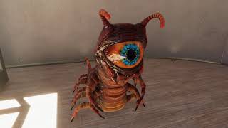 Centipede Eyeball Monster, Example 2 (Unity 3d HDRP)