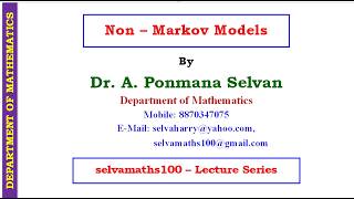 Non Markovian Queueing Models - Problems using P K Formula - Part 1